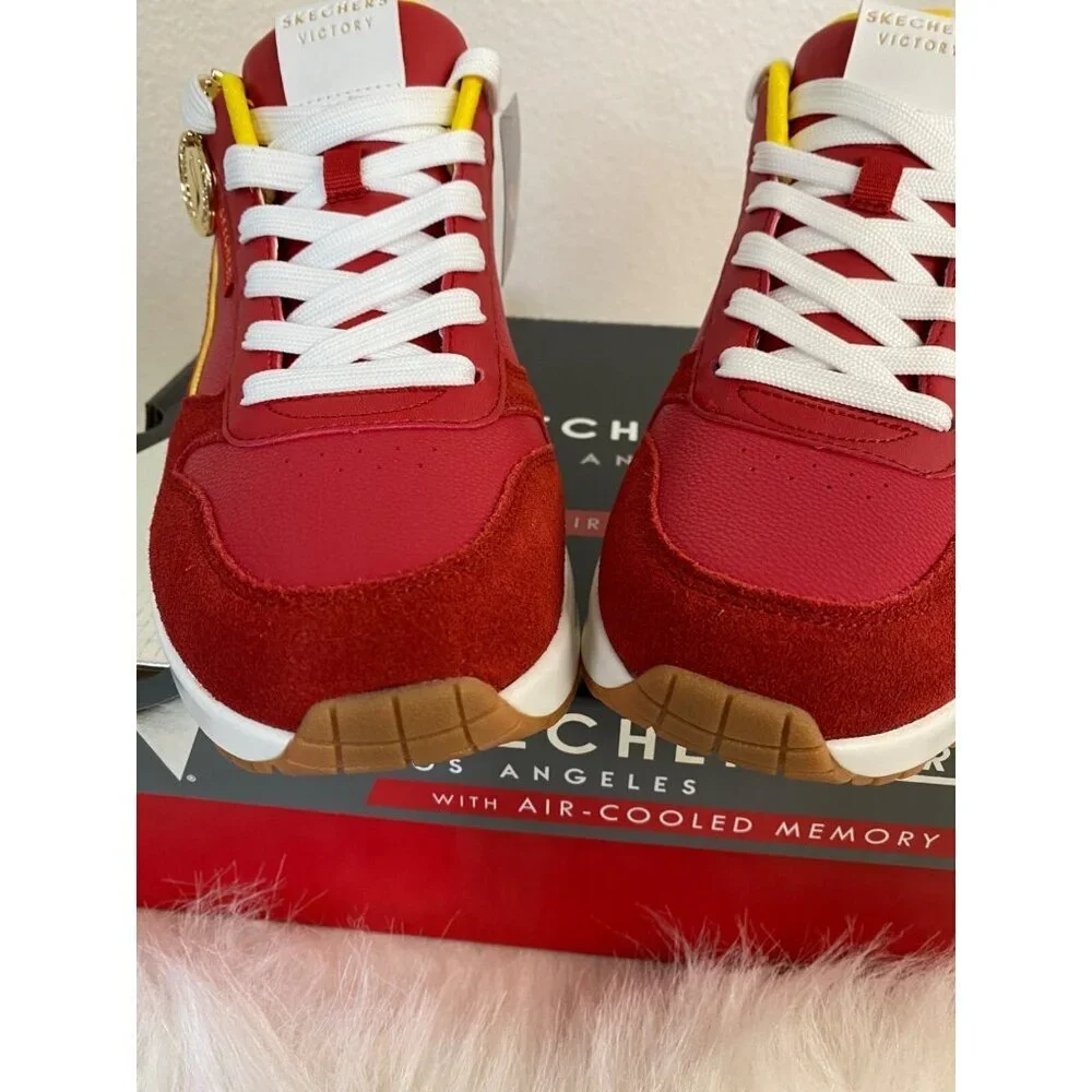 Skechers Uno Victory Pack  Red/Yellow Spain Size 9 Mens Air-Cooled Memory Foam